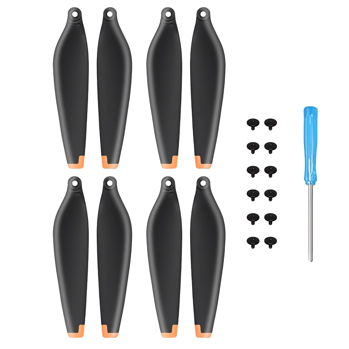 24Pcs Propeller für DJI Mini 4 Pro/Mini 3 Pro Ersatzpropeller Blätter Geräuscharm Flügel 6030F Luftschrauben DJI Mini 3 / 4 Pro Drohnenzubehör Exklusive Schrauben & Schraubendreher Orange