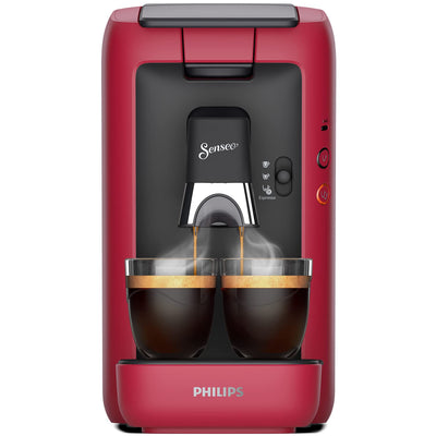 Philips Domestic Appliances CSA260/91 Senseo Maestro Kaffeemaschine Kaffeepads mit 1,2 Liter Wassertank, Auswahl der Intensität und Memo-Funktion, Produkt grün, Farbe: rot