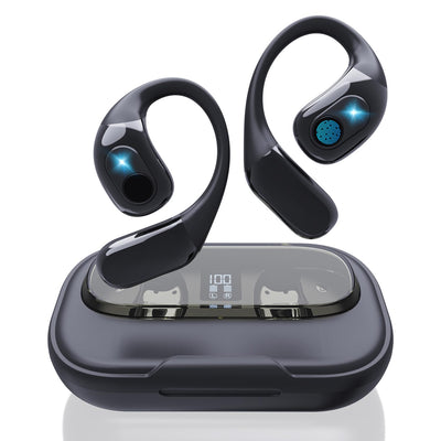 MONODEAL Open Ear Kopfhörer Bluetooth 5.3, Touch Controlled Air Conduction Ohrhörer Kopfhörer Kabellos Bluetooth Kopfhörer Sport, IPX6 Wasserdicht