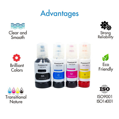 Cartridgeify 101 102 103 104 Tinte Kompatibel mit Epson 102 oder 104 Tintenpatronen Nachfülltinte Multipack, für EcoTank ET-2700 ET-2710 ET-2720 ET-2750 ET-3700 ET-3750 ET-4700 ET-4750 ET-15000