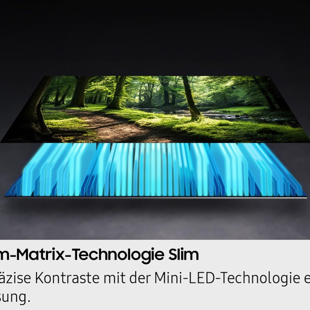 Samsung Neo QLED 4K QN70F 65 Zoll (163 cm) Mini LED Fernseher, NQ4 AI Gen2 Prozessor, Quantum Matrix Technology Slim, Motion Xcelerator 144Hz, AirSlim Design, Samsung Vision AI Smart TV
