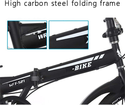 TYXTYX Klappfahrrad 20 Zoll Faltrad Klapprad Fahrrad,Herren Damen Jungen Folding 7 Gang,Geeignet für mehr als 110 cm