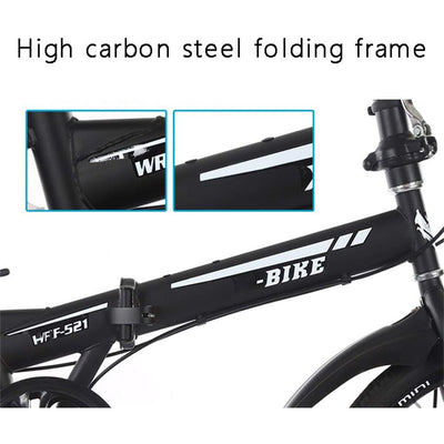 TYXTYX Klappfahrrad 20 Zoll Faltrad Klapprad Fahrrad,Herren Damen Jungen Folding 7 Gang,Geeignet für mehr als 110 cm