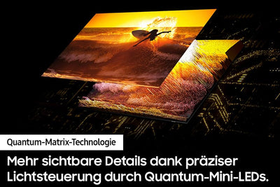 Samsung Neo QLED 4K QN85D Fernseher 55 Zoll, Samsung TV mit Neural Quantum 4K AI Gen2 Prozessor, Quantum-Matrix-Technologie, AI 4K Upscaling, Smart TV, KI TV, GQ55QN85DBTXZG, Deutsches Modell [2024]