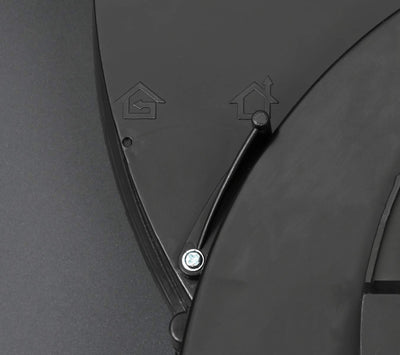 K&H Dunstabzugshaube 60cm, Unterbauhaube, LED, 200 m³/h, Energieklasse C, Metall-Fettfilter, UH01-60C-B (Schwarz)