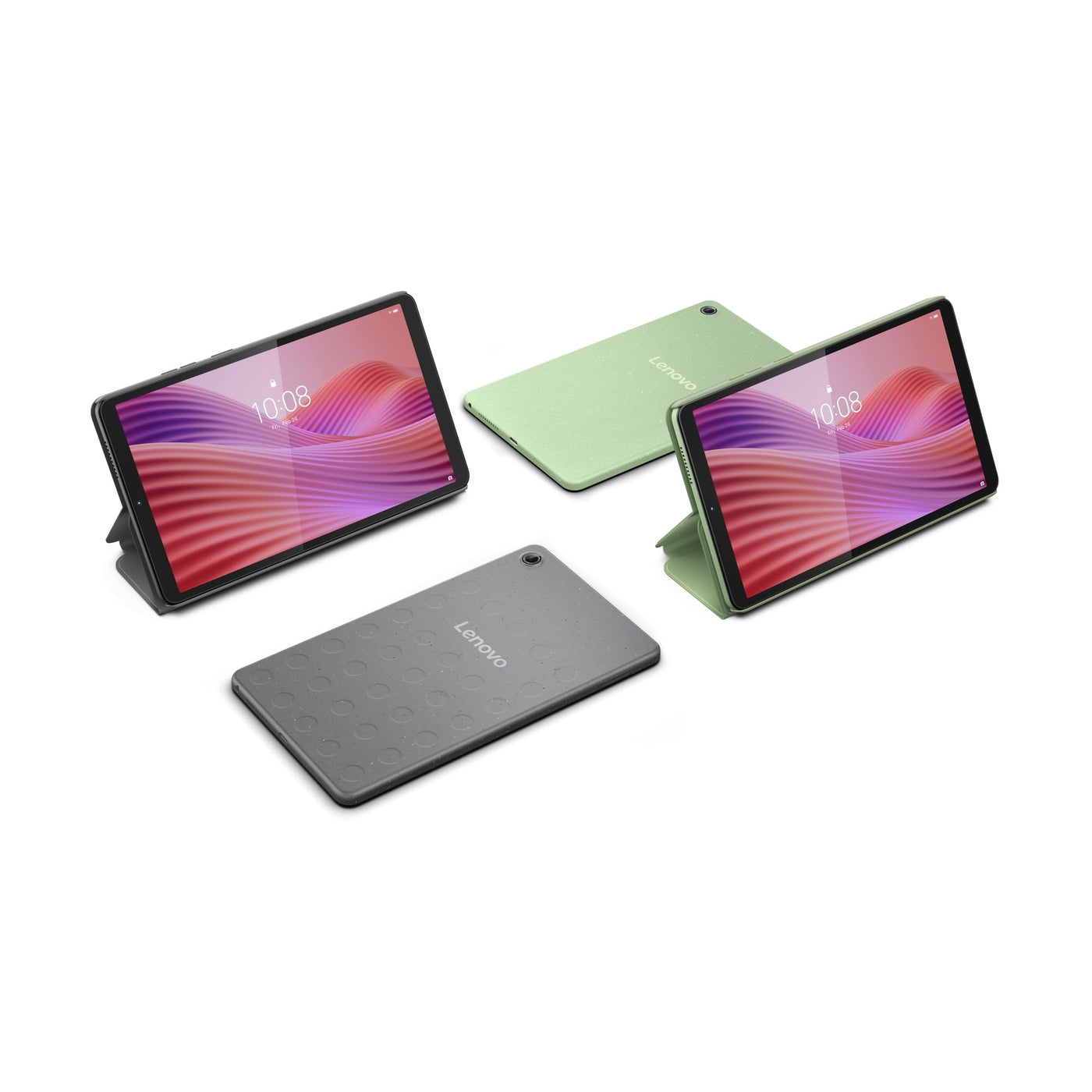 Lenovo Tab One Tablet | 8.7" 1340 x 800 LCD Display | MediaTek Helio G85 | 4GB RAM | 64GB Speicher | Android 14 | Luna Grey | inkl. Folio Case