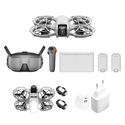 DJI Neo Motion Fly More Combo, Mini drohne mit 4K UHD-Kamera selbstfliegende Drohne, die dir folgt, Handflächenstart, Motivverfolgung, QuickShots