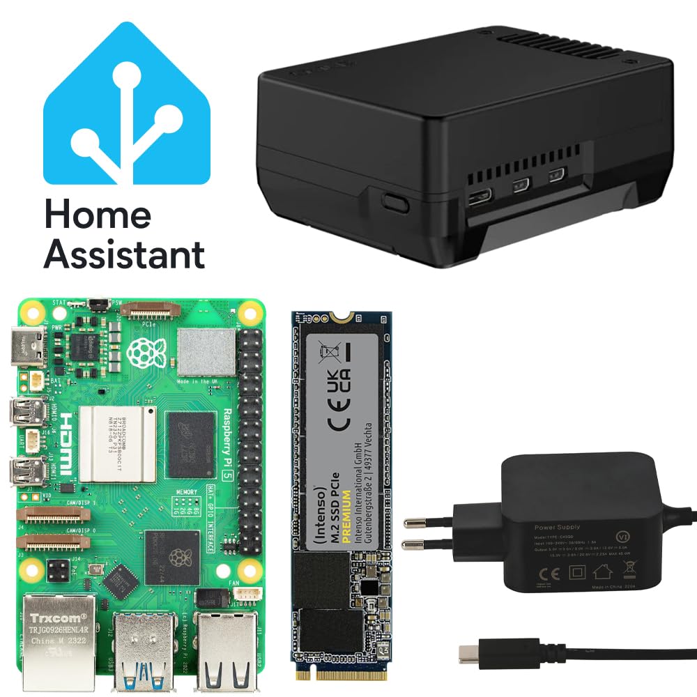 Raspberry Pi 5 / 8GB Home Assistant Smarthomezentrale Argon NEO 5 M.2 250GB NVME