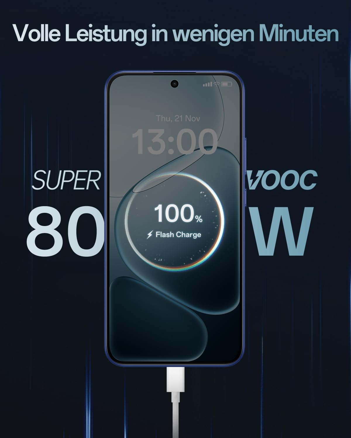 OPPO A6 Pro 5G 8+256GB, KI-Android-Smartphone (freigeschaltet), 6,57-Zoll 120Hz AMOLED-Display, 50+16-MP-KI-Kamera, 6500-mAh-Akku, IP69, Stellar Black (inkl. 80-W-SUPERVOOC-Ladegerät & Kopfhörer)