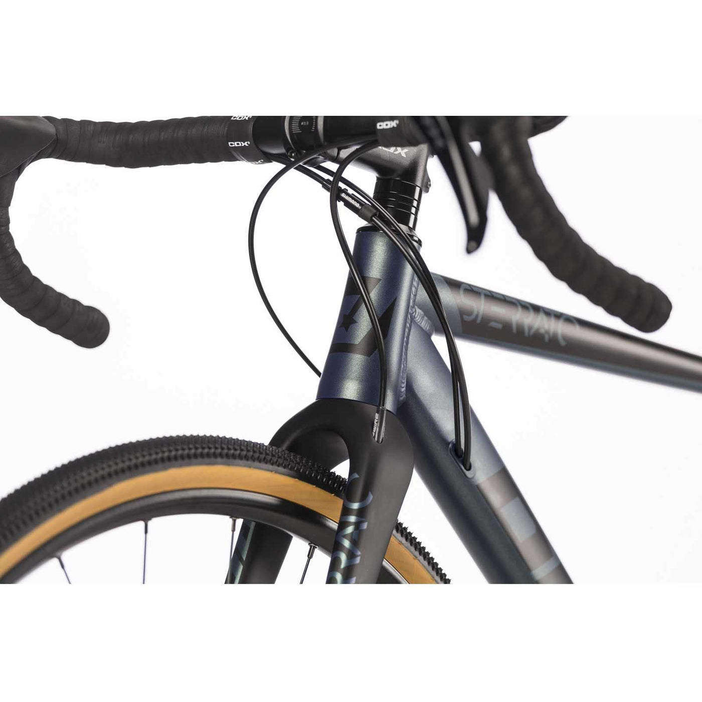 Airtracks Herren Gravel Bike 28 Zoll Gravel Fahrrad Sterrato 7.0 Shimano 2 x 10 Gang GRX-400 - UD Carbon Gabel - Rahmenhöhen 52cm und 55cm - Modell 2023 (55cm (Körpergröße 175-188cm))