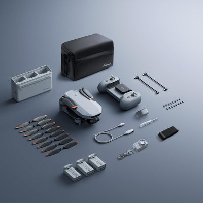 Potensic ATOM 2 GPS Drohne mit Kamera, 4K HDR-Video, 8K Foto, 10KM Übertragung, < 249g, 3-Achsen-Gimbal, AI-Folgen/AI-Nacht/QuickShots/Vertikale Aufnahmen, 3 Akkus 96 Min. Flugzeit, C0, für Erwachsene