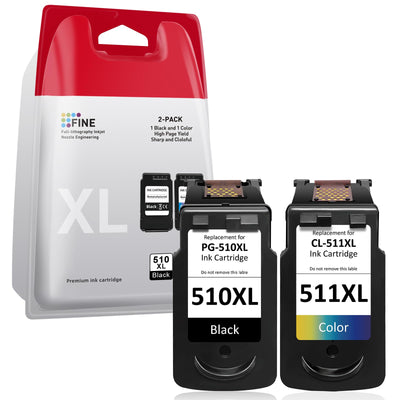Oeggoink 510 511 Druckerpatrone Kompatibel für Canon 510 511 Druckerpatronen, Canon Patronen 510 511, PG-510 / CL-511 Schwarz und Farbe für Canon Pixma MP270 MP280 MP230 MP240 MP250 iP2700 MP495 MX360