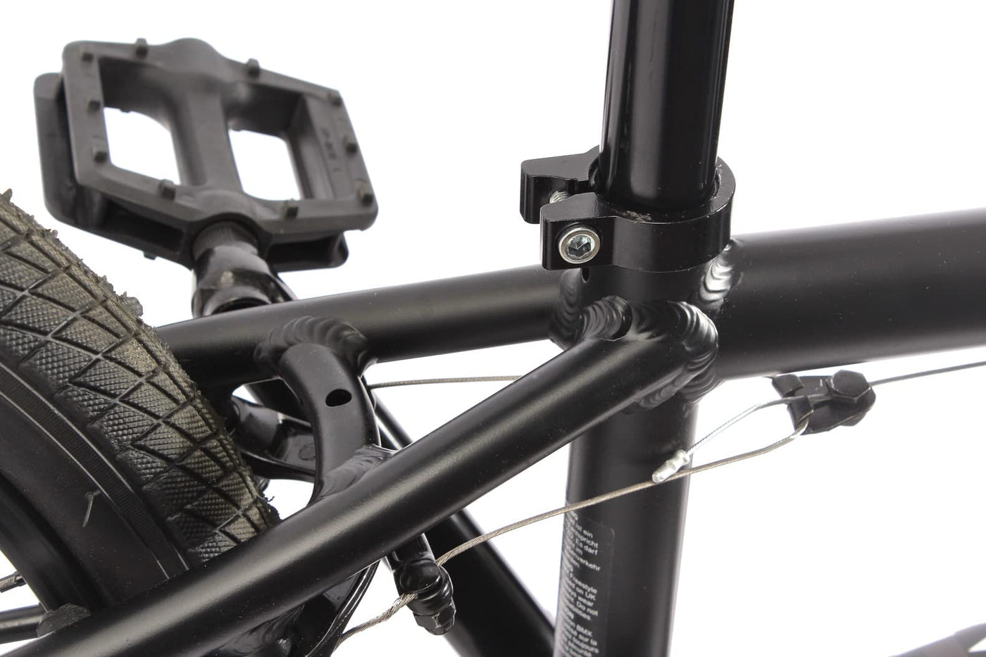 KHEbikes BMX Fahrrad Barcode LL Aluminium, 20 Zoll, schwarz, patentierter Affix 360° Rotor, für Kinder und Jugendliche, superleichtes Gewicht - nur 10,0kg!