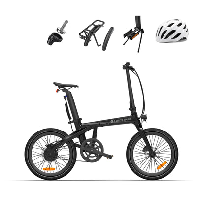 ADO E-Bike Air Carbon Elektrofahrrad, ebike Damen/ebike Herren,Bike,klapprad Riemenantrieb 14,5Kg IPS LCD Display, GPS,ADO APP,250W(Schwarz)