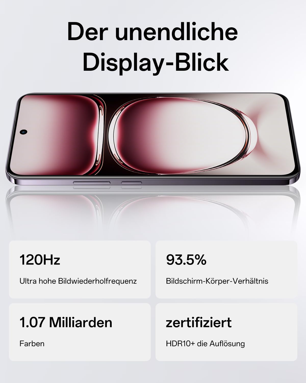 OPPO Reno12 Pro 5G 12+512GB, AI Smartphone Android, Handy, SUPERVOOC 80W, 5000mAh Akku, Schnellladefunktion, Doppelte 50MP AI Kamera, 120Hz 6,7" AMOLED, Dimensity 7300, NFC, Braun