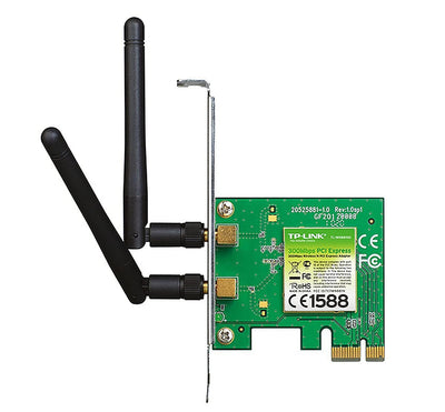 TP-Link 300 Mbps Wireless N PCI Express Adapter, PCIe Network Interface Card for Desktop, Low-Profile Bracket Included, Supports Windows 10/8.1/8/7 & Linux,Black (TL-WN881ND)