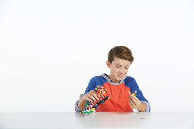 K'Nex Basic Fun Fantasie-Kreationsbereich 50 Modelle Baukasten, 417-teiliges Lernset, Technikspielzeug für Kinder, Konstruktionsspielzeug ab 5 Jahren, inkl. Aufbewahrungsbox