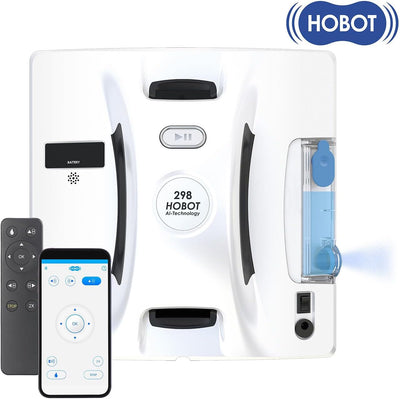 Sichler Haushaltsgeräte Fensterputzroboter: HOBOT-298 Profi-Fensterputz-Roboter mit Sprüh-Funktion, App-Steuerung (Hobot Fensterputzroboter, Profi Fensterputzroboter, Fensterreinigung)