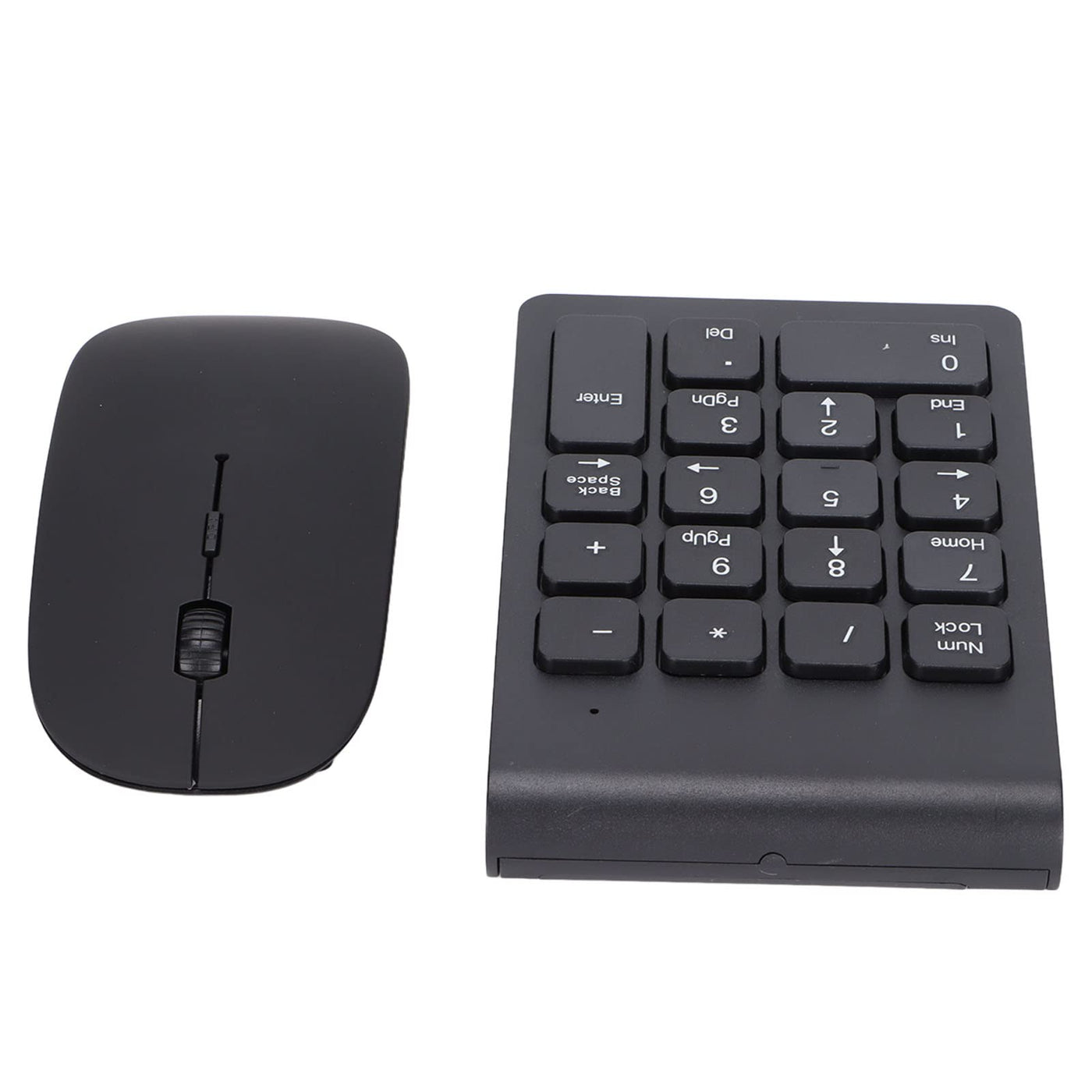lyrlody Kabelloses Nummernblock-Maus-Set, 2,4GHz-Technologie, 1200 DPI, Nummernblock Nummernblock Maus Combo für Heim, Büro, Reisen, Win 10, mit USB
