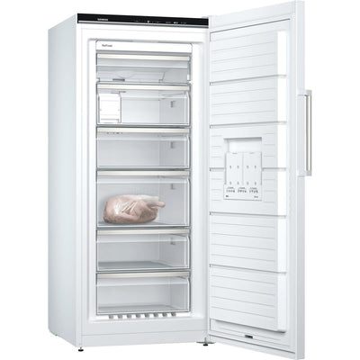 Siemens GS51NAWCV iQ500 Gefrierschrank, 161 x 70 cm, 289 L, noFrost nie wieder abtauen, bigBox Platz für großes Gefriergut, varioZone flexible Glas-und Schubladen