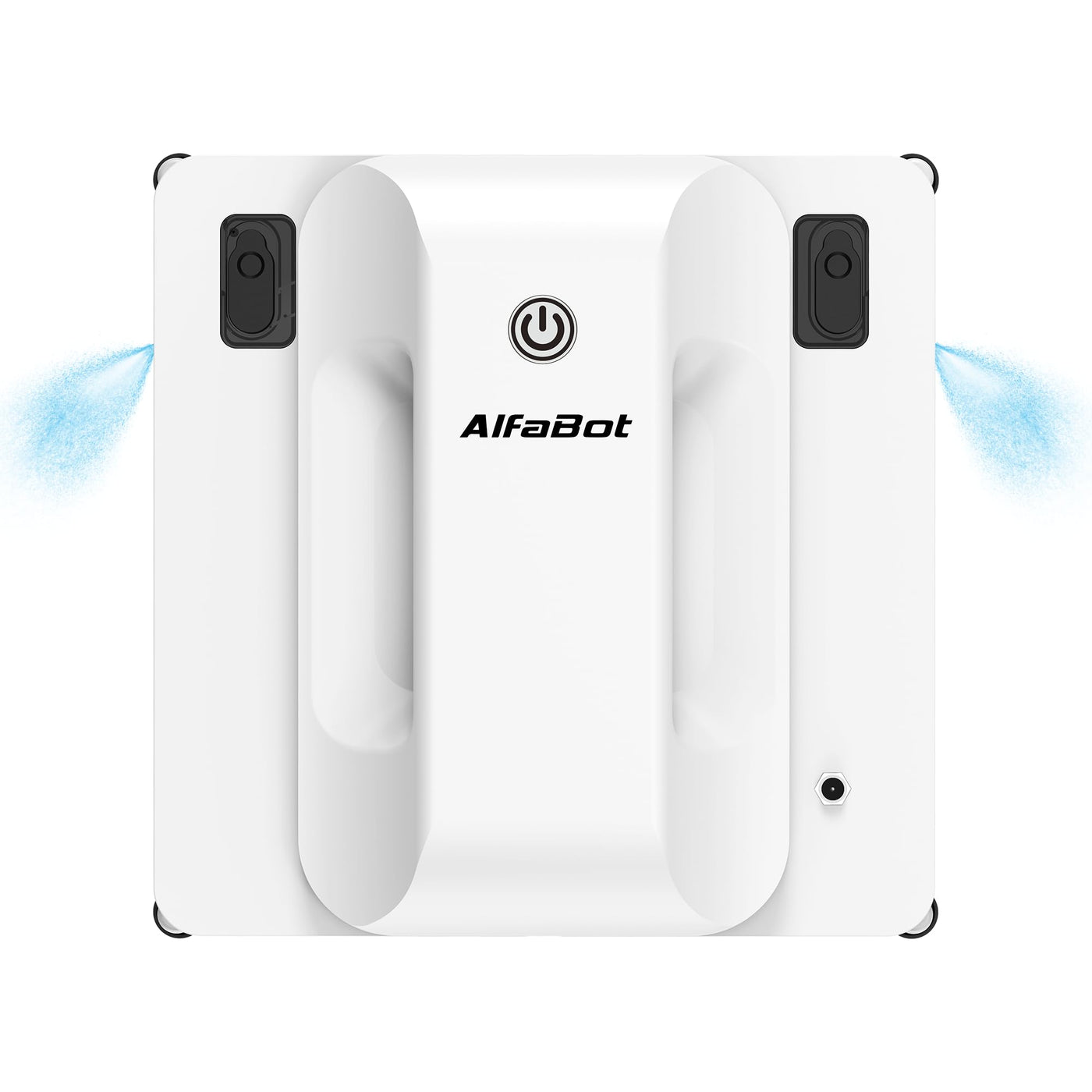AlfaBot GLS400 Quadratischer Fensterputzroboter - Effizient, Intelligent, mit Zwei-Wege-Sprühen und Sicherheitsfunktionen, Vielseitig für Haus, Büro, Einkaufszentrum und Hotel