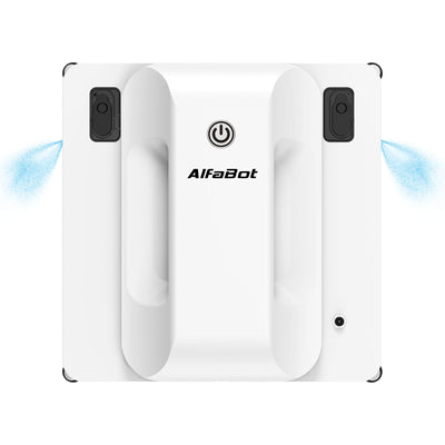 AlfaBot GLS400 Quadratischer Fensterputzroboter - Effizient, Intelligent, mit Zwei-Wege-Sprühen und Sicherheitsfunktionen, Vielseitig für Haus, Büro, Einkaufszentrum und Hotel