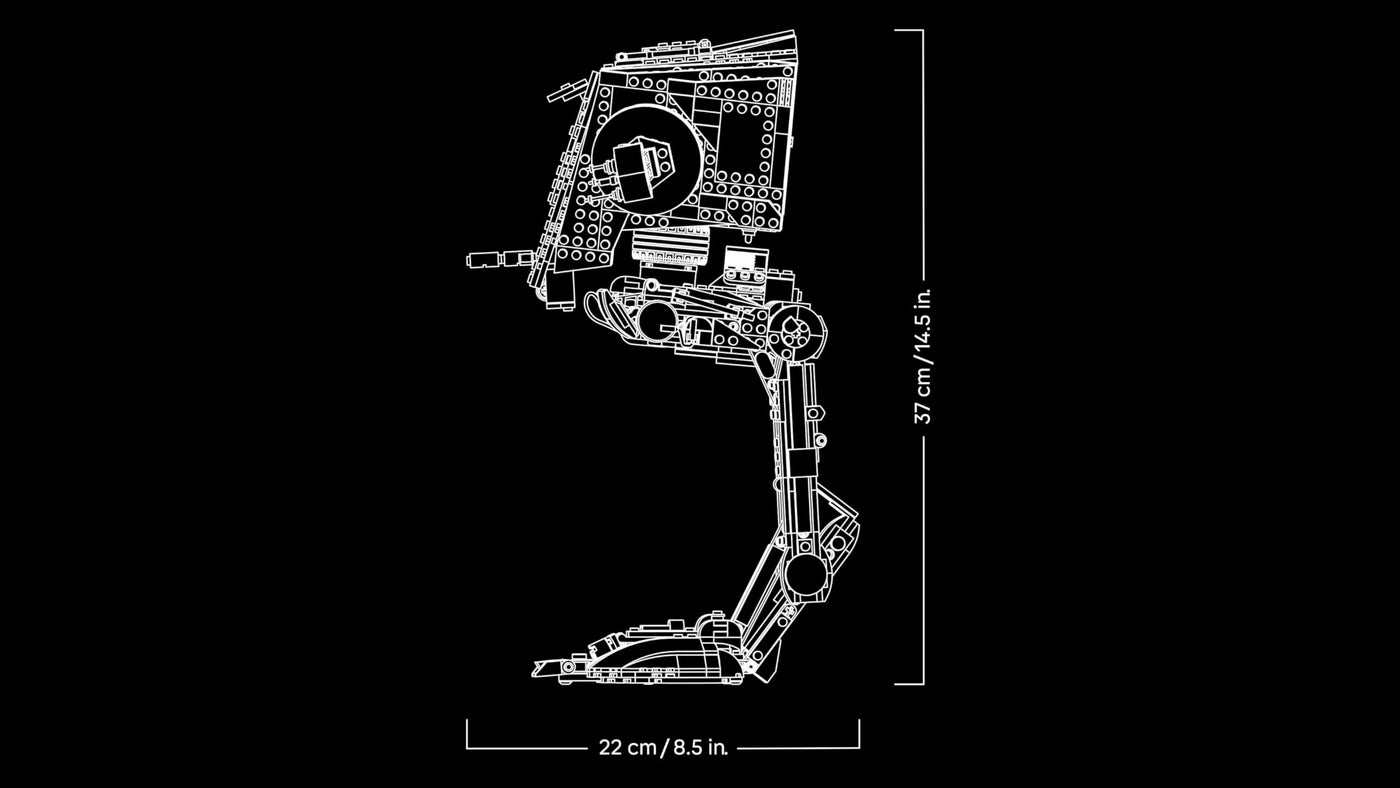 LEGO Star Wars at-ST Kampfläufer - Kreatives Spielzeug für Erwachsene - Konstruktionsspielzeug zum Bauen und Ausstellen - Star Wars Deko und Modellbau - Geschenk für Männer und Frauen - 75417