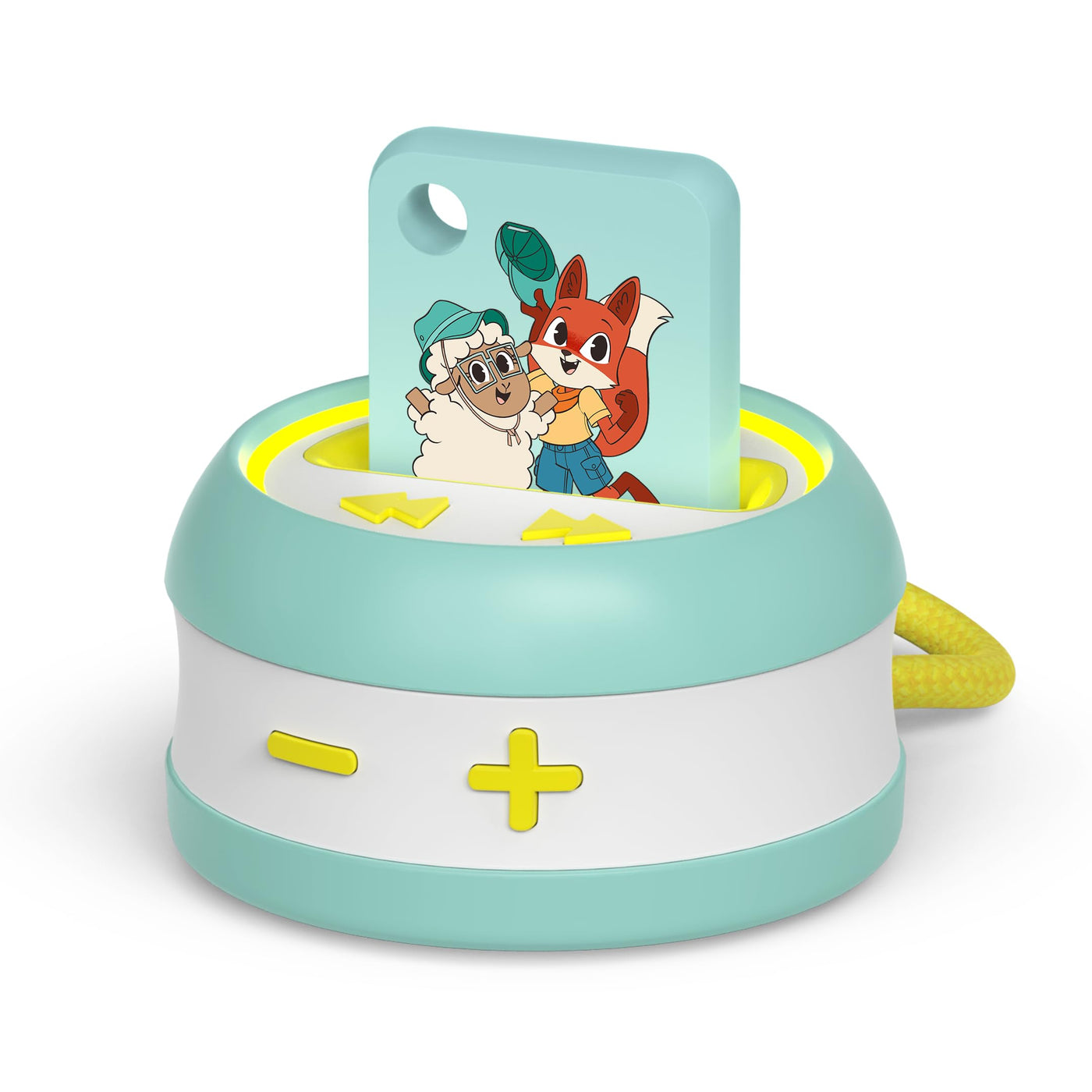 Galakto - Kinder Musik- und Hörspielplayer für zuhause und unterwegs, inkl. 2 Token “Peppa Pig” / “Fox & Sheep”, ohne Internet überall hörbereit, kinderleichte Bedienung, Lange Akkulaufzeit