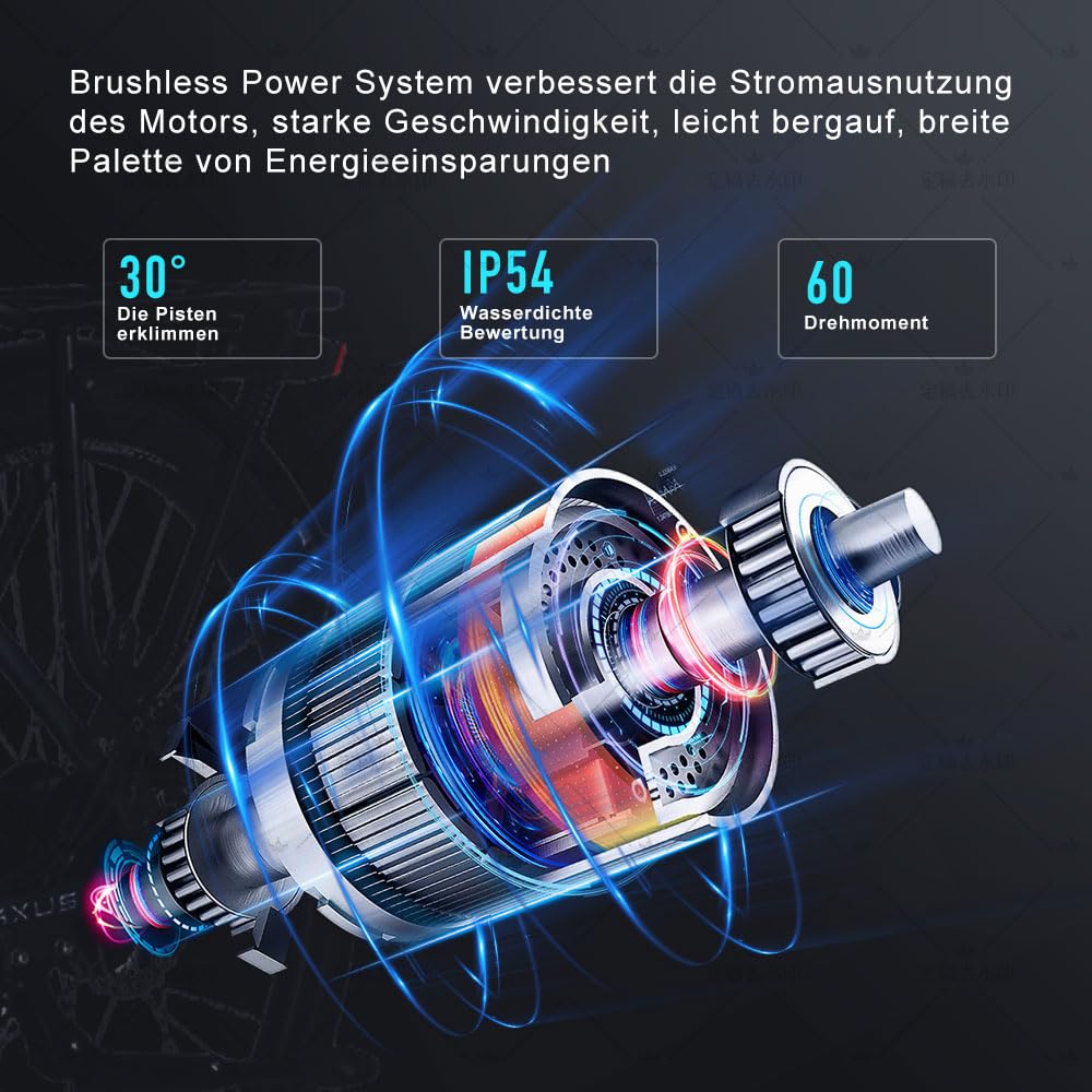 nakxus 26M208 E-Bike, Elektrofahrrad 26'' Trekkingrad E-Cityrad mit 36V 13Ah Lithium-Akku für Lange Reichweite bis 100KM, 250W Motor, EU-konformes Klapprad mit App