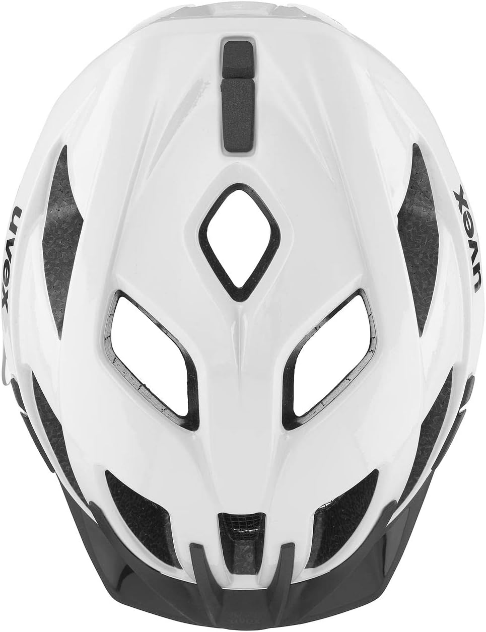 uvex active - sicherer Allround-Helm für Damen und Herren - individuelle Größenanpassung - erweiterbar mit LED-Licht - white black - 56-60 cm