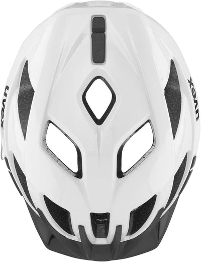 uvex active - sicherer Allround-Helm für Damen und Herren - individuelle Größenanpassung - erweiterbar mit LED-Licht - white black - 56-60 cm