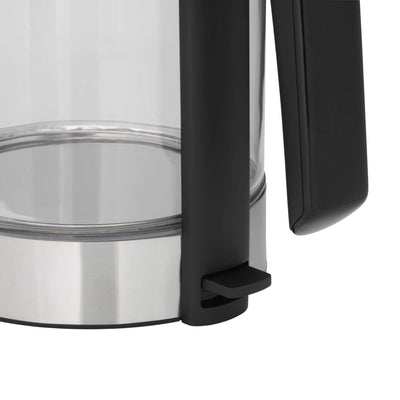 WMF Küchenminis Wasserkocher Glas 1 Liter, kabelloser Wasserkocher klein, Wasserstandanzeige, Kalk-Wasserfilter, Kochstoppautomatik, 1900 Watt,