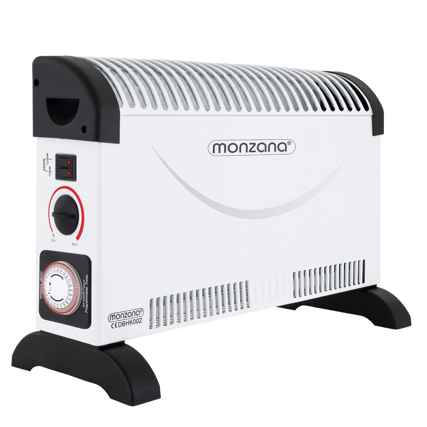 Monzana® Konvektor Elektroheizer 2000 W inkl. 24 Std. Timer 3 Heizstufen Thermostat Elektro Heizkörper Heizer elektrische Heizung Elektroheizung