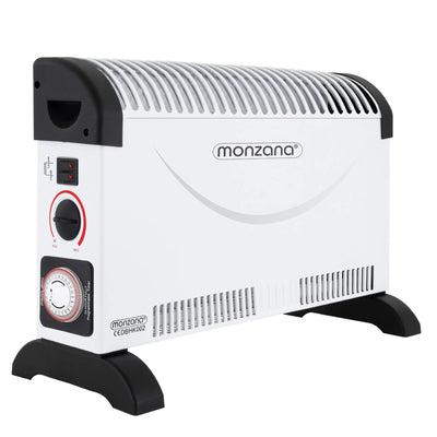 Monzana® Konvektor Elektroheizer 2000 W inkl. 24 Std. Timer 3 Heizstufen Thermostat Elektro Heizkörper Heizer elektrische Heizung Elektroheizung