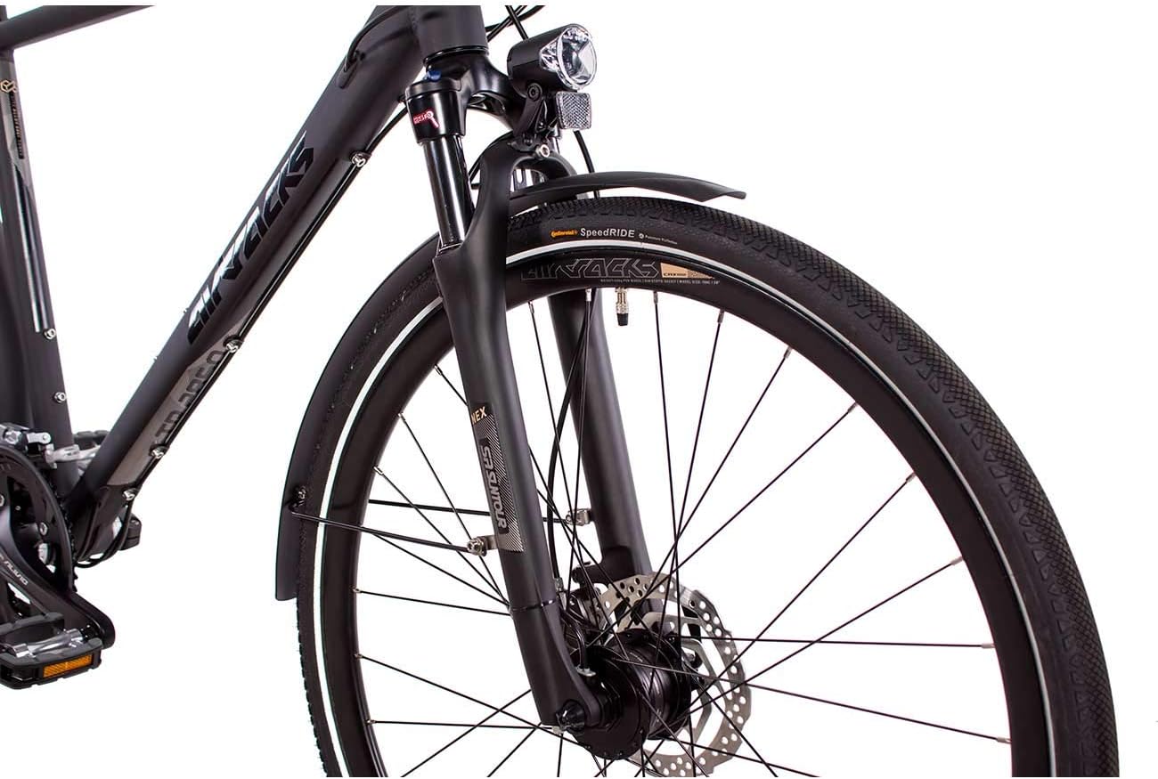 Airtracks Herren Trekking Fahrrad 28 Zoll Trekkingbike TR.2855 Trekkingrad City Bike Shimano Deore 27 Gang M592 Kettenschaltung Nabendynamo Herren - 56cm Körpergröße 175-185cm