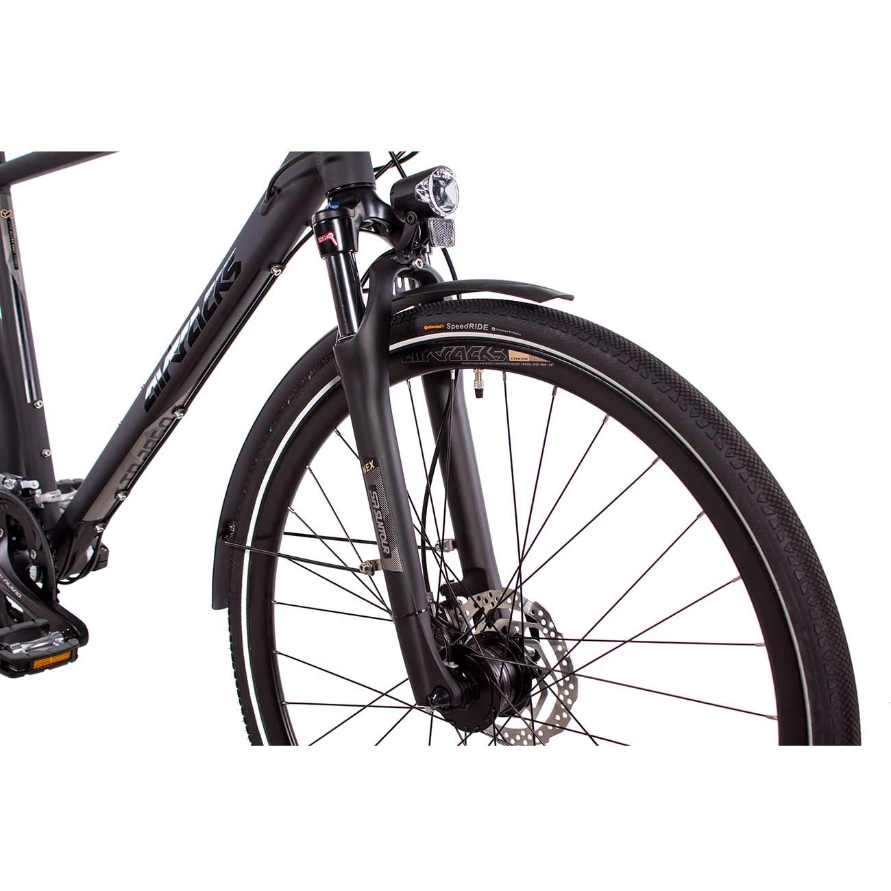Airtracks Herren Trekking Fahrrad 28 Zoll Trekkingbike TR.2855 Trekkingrad City Bike Shimano Deore 27 Gang M592 Kettenschaltung Nabendynamo Herren - 56cm Körpergröße 175-185cm