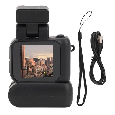 Kleine DV Kamera, 1080P HD Daumenkamera mit 1,44 Zoll Farbbildschirm, Videorecorder mit 180 mAh Akku für Vlogging, Abschlussgeschenke (Black)