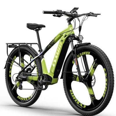 cysum Speedy E-Bike Damen Herren, 27,5/29 Zoll E-Mountainbike, Elektrofahrrad mit 48V14Ah Wechselakku, 100km Reichweite, 25km/h, Hydraulische Scheibenbremse (29'' GRÜN)
