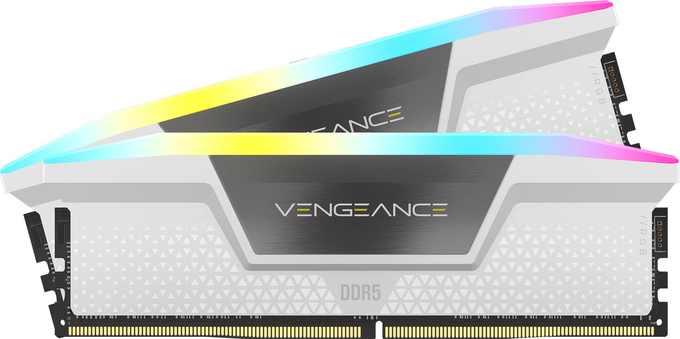 Corsair Vengeance RGB DDR5 RAM 32GB (2x16GB) 6000MHz CL36 Intel XMP iCUE Kompatibel Computer Speicher - Schwarz (CMH32GX5M2E6000C36)