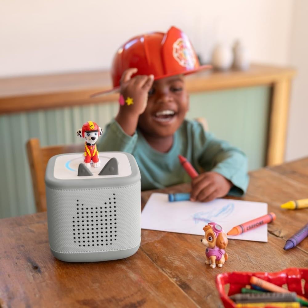 tonies Toniebox 2 Bundle Incl. 2 Tonie: Schlummerbande Schlummerbär und Hase, Mondgrau, Audioplayer für Hörbücher, Lieder, Einschlafen und Tonieplay für Kinder