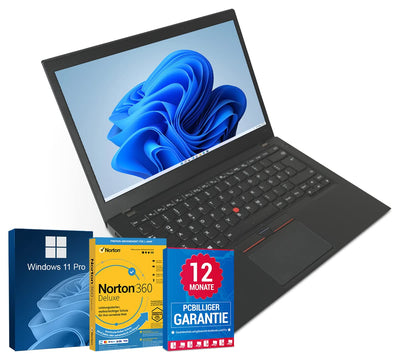 Lenovo ThinkPad T470s 14 Zoll Full HD Laptop Intel Core i5-6300U@ bis zu 3 GHz 8 GB 256 GB SSD mit Windows 11 Pro & GRATIS Antiviren-Software inkl. 12 Monate Garantie (Generalüberholt)