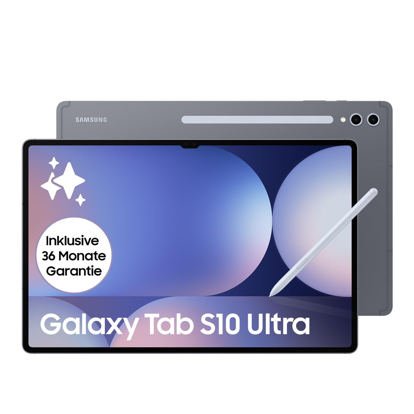 Samsung Galaxy Tab S10 Ultra AI Tablet, Android Tablet, 12 GB RAM, 512 GB Speicher, AMOLED-Display, Antireflexionsbeschichtung, Inkl. S Pen, WiFi, Moonstone Gray, 36 Monate Herstellergarantie