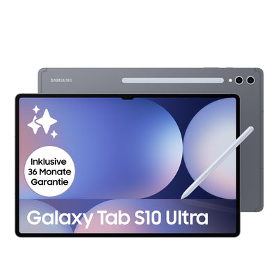 Samsung Galaxy Tab S10 Ultra AI Tablet, Android Tablet, 12 GB RAM, 512 GB Speicher, AMOLED-Display, Antireflexionsbeschichtung, Inkl. S Pen, WiFi, Moonstone Gray, 36 Monate Herstellergarantie