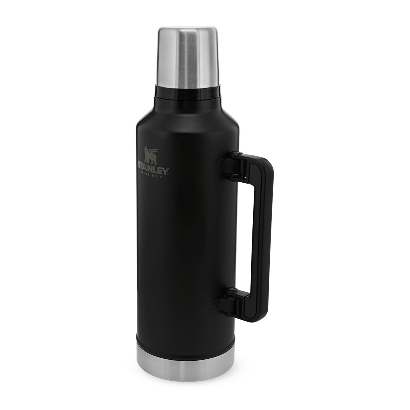 Stanley Classic Legendary Thermosflasche 2.3L - Thermos Hält 48 Stunden Heiß oder Kalt - Edelstahl Thermoskanne - BPA-Frei - Spülmaschinenfest - Matte Black
