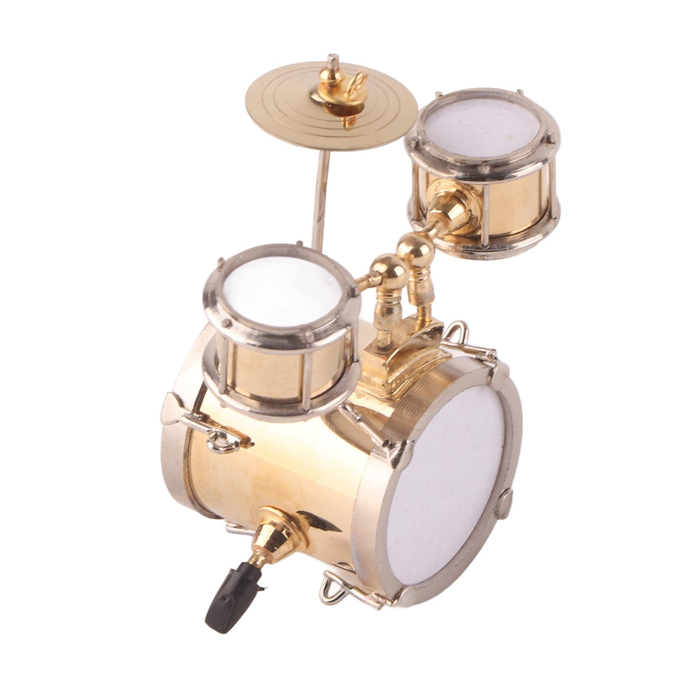 Miniatur Musikinstrument Replica Drum Set Ornament Schlagzeuger mit Box