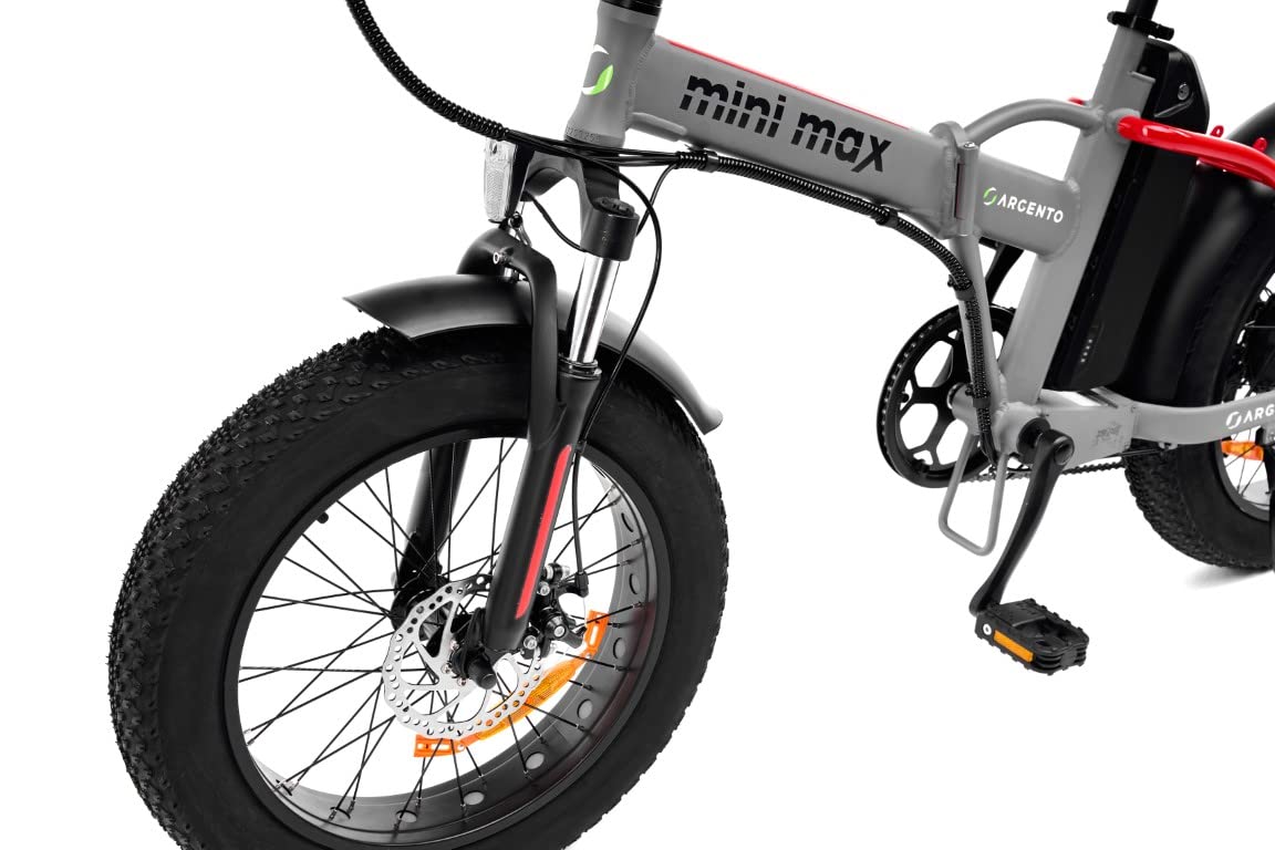 Argento Unisex – Erwachsene Mini Max E-Fahrrad, Grau, Einer Größe