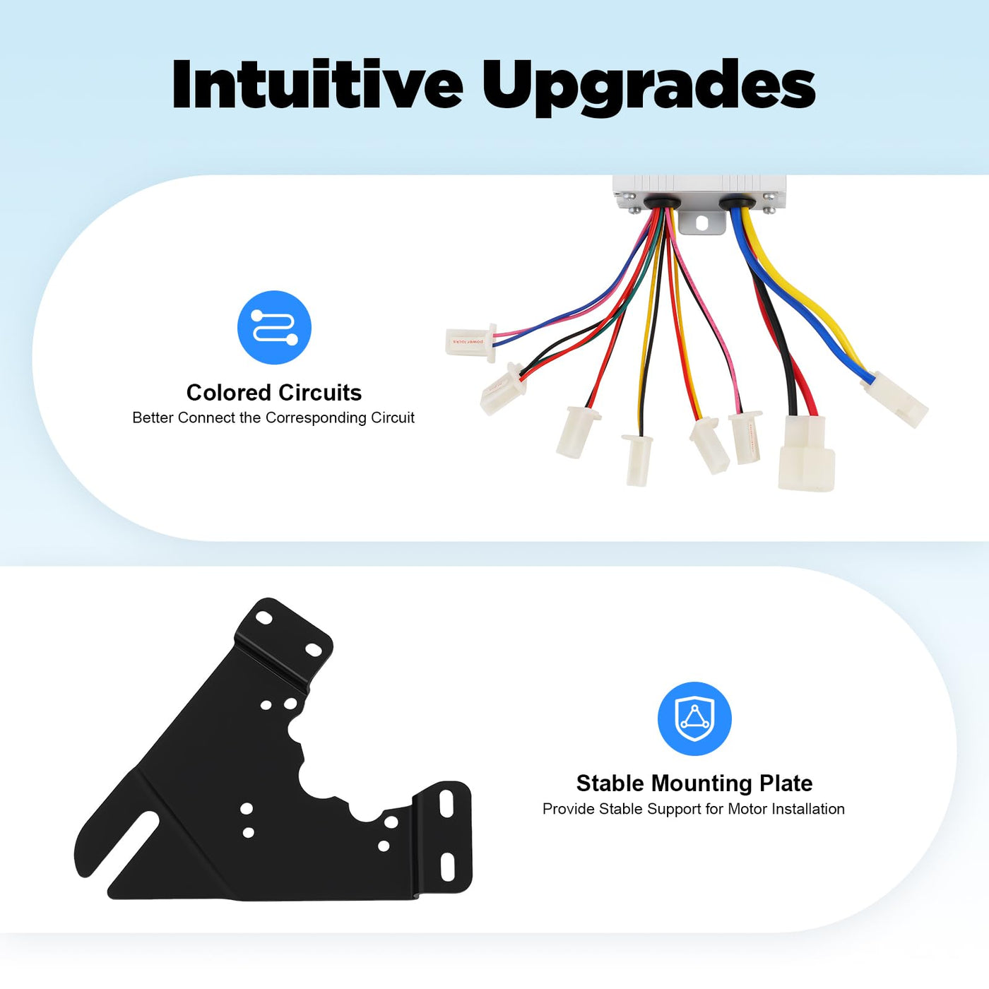 EUAIIPull Elektro Fahrrad Motor Umbausatz 36V 350W Hinterrad Conversion Twist Kit mit Freilauf Brush Motor E-Bike-Umrüstung für Fahrräder Mountainbikes Elektrodreiräder