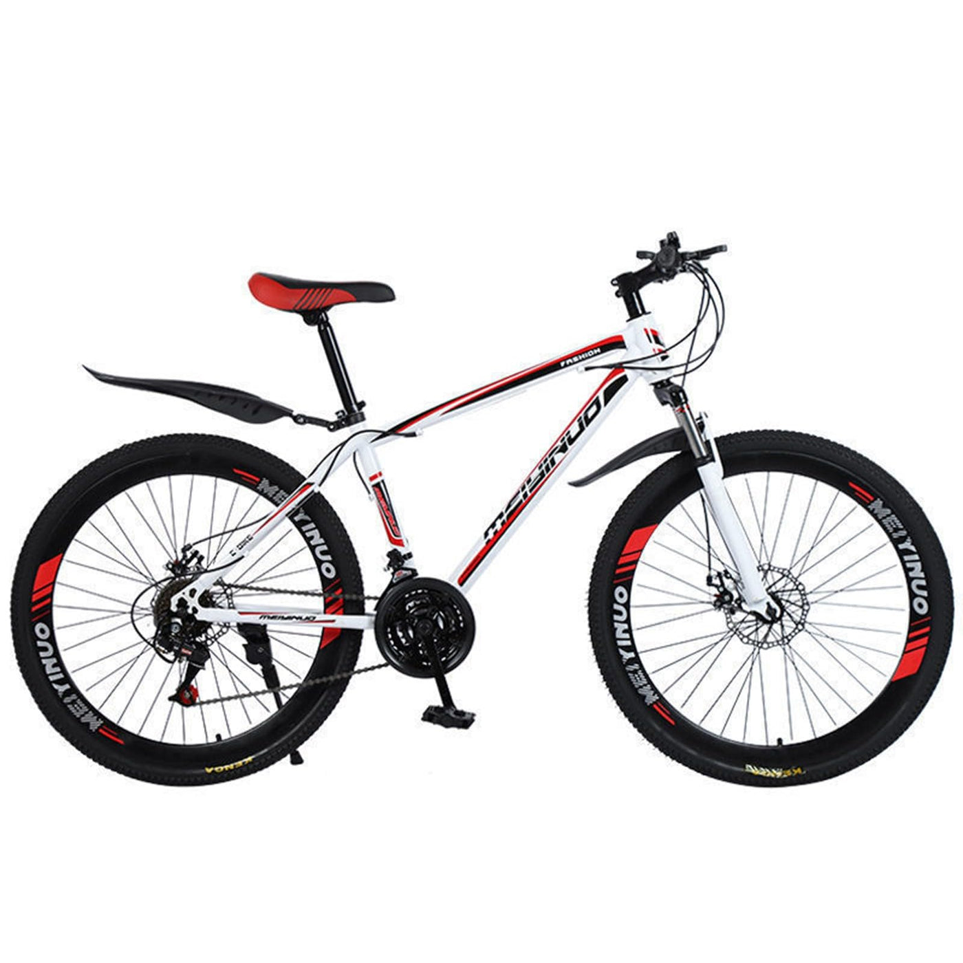 Wmmner Mountainbike 26 Zoll Hochkohlenstoffstahl Scheibenbremse Fahrrad Herren Und Damen Erwachsenen-Speed-Fahrrad Leichtes Studentenfahrrad/B/24-Gang