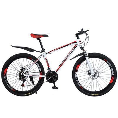 Wmmner Mountainbike 26 Zoll Hochkohlenstoffstahl Scheibenbremse Fahrrad Herren Und Damen Erwachsenen-Speed-Fahrrad Leichtes Studentenfahrrad/B/24-Gang