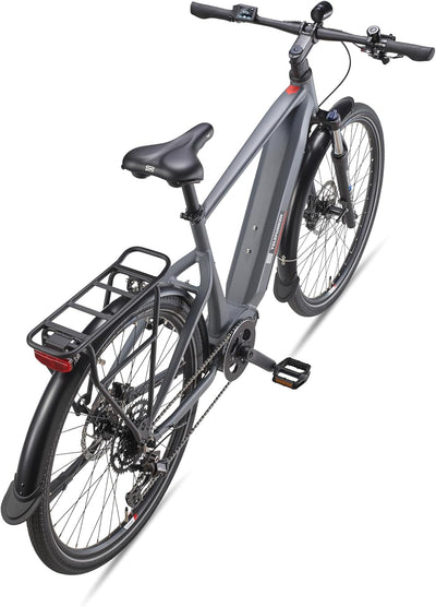 TELEFUNKEN E-Bike Herren 27,5 Zoll, Elektrofahrrad Mittelmotor, 9-Gang Kettenschaltung, Hydr. Scheibenbremsen, Pedelec SUV-Bike inkl. Fahrradschloss